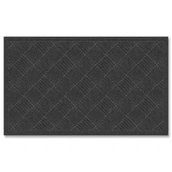 Apache Mills® Ecomat Crosshatch Entry Mat, 36 x 60, Charcoal