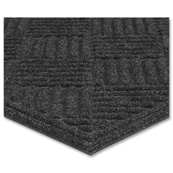 Apache Mills® Ecomat Crosshatch Entry Mat, 36 x 60, Charcoal