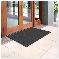 Apache Mills® Ecomat Crosshatch Entry Mat, 36 x 60, Charcoal