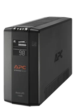 APC® Back-UPS® Pro BX Compact Tower Uninterruptible Power Supply, 8 Outlets, 1,000VA/600 Watts, BX1000M