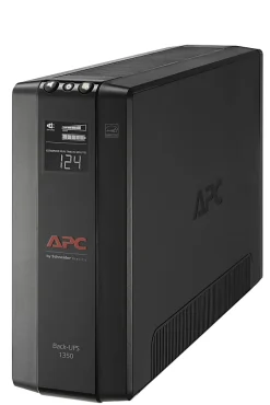 APC® Back-UPS® Pro BX Compact Tower Uninterruptible Power Supply, 10 Outlets, 1,350VA/810 Watts, BX1350M