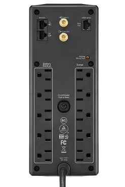 APC® Back-UPS® Pro BX Compact Tower Uninterruptible Power Supply, 10 Outlets, 1,350VA/810 Watts, BX1350M