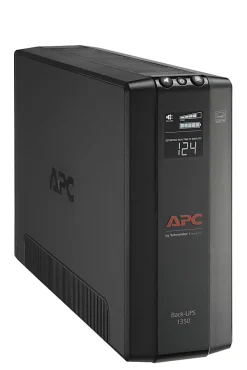 APC® Back-UPS® Pro BX Compact Tower Uninterruptible Power Supply, 10 Outlets, 1,350VA/810 Watts, BX1350M