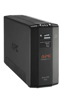 APC® Back-UPS® Pro BX Compact Tower Uninterruptible Power Supply, 8 Outlets, 850VA/510 Watts, BX850M