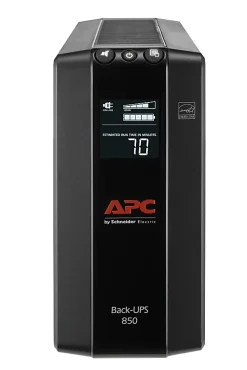 APC® Back-UPS® Pro BX Compact Tower Uninterruptible Power Supply, 8 Outlets, 850VA/510 Watts, BX850M