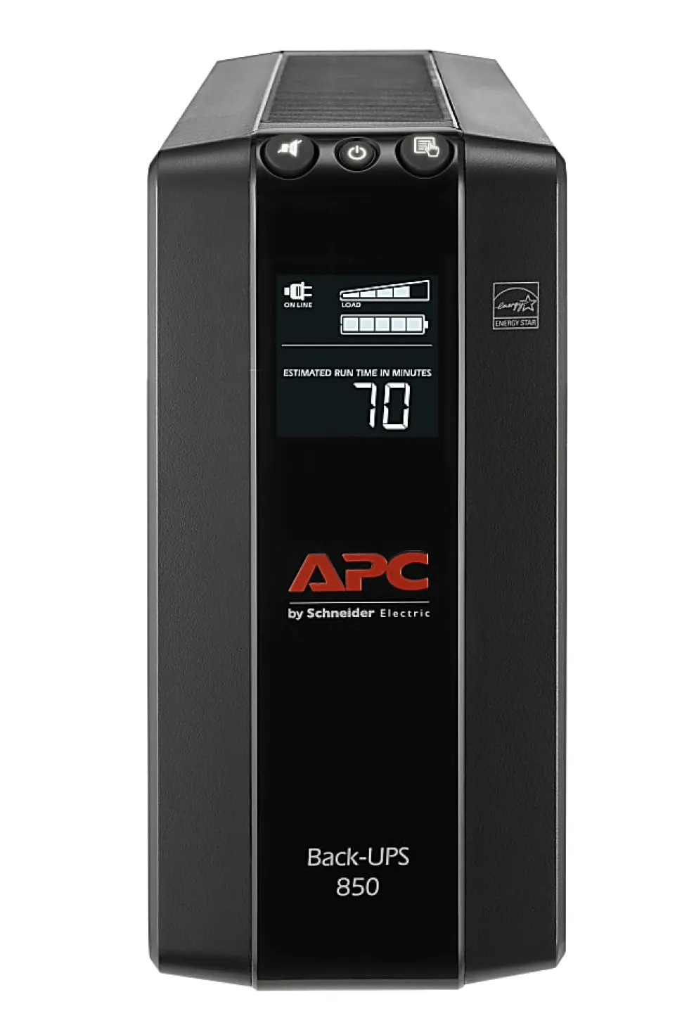 APC® Back-UPS® Pro BX Compact Tower Uninterruptible Power Supply, 8 Outlets, 850VA/510 Watts, BX850M