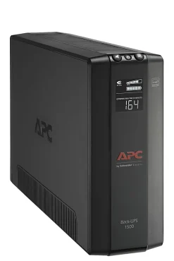 APC® Back-UPS® Pro BX Compact Tower Uninterruptible Power Supply, 10 Outlets, 1,500VA/900 Watts, BX1500M