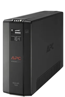 APC® Back-UPS® Pro BX Compact Tower Uninterruptible Power Supply, 10 Outlets, 1,500VA/900 Watts, BX1500M