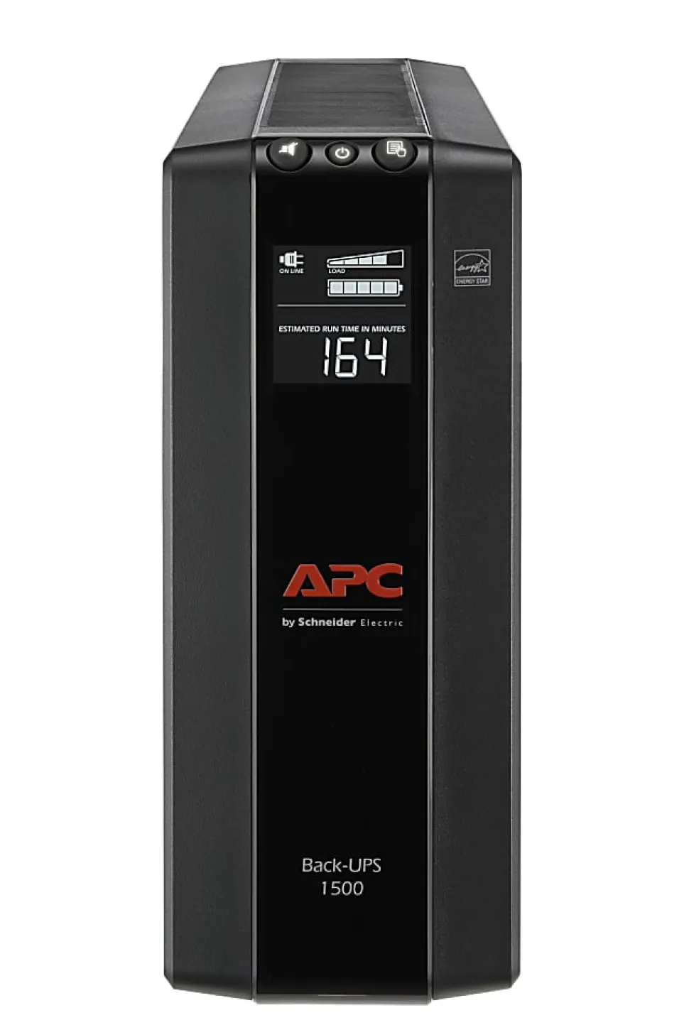 APC® Back-UPS® Pro BX Compact Tower Uninterruptible Power Supply, 10 Outlets, 1,500VA/900 Watts, BX1500M