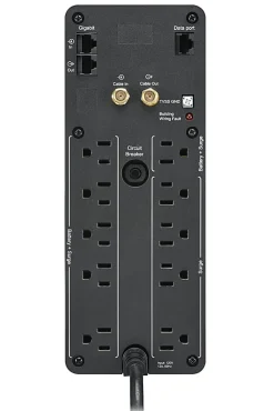 APC® Back-UPS Pro 10-Outlet Tower Uninterruptible Power Supply, 1,500VA/900 Watts, BN1500M2
