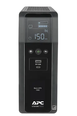 APC® Back-UPS Pro 10-Outlet Tower Uninterruptible Power Supply, 1,500VA/900 Watts, BN1500M2