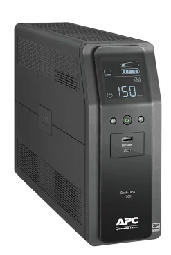 APC® Back-UPS Pro 10-Outlet Tower Uninterruptible Power Supply, 1,500VA/900 Watts, BN1500M2