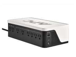 APC Back-UPS, 900VA/540W, Floor/Wall Mount, 120V, 8x NEMA 5-15R Outlets, USB Type A + C Ports, BE900G3