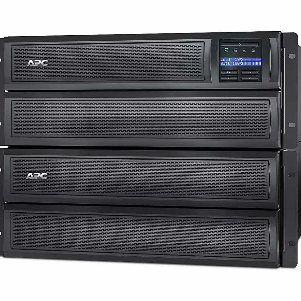 APC by Schneider Electric Smart-UPS X 2200VA Rack/Tower LCD 200-240V - 4U Rack-mountable - 3 Hour Recharge - SMX2200HV