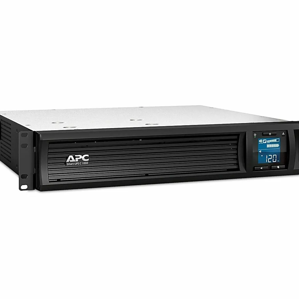 APC® Smart-UPS C 6-Outlet Rackmount With SmartConnect, 1,000VA/600 Watts, SMC1000-2UC
