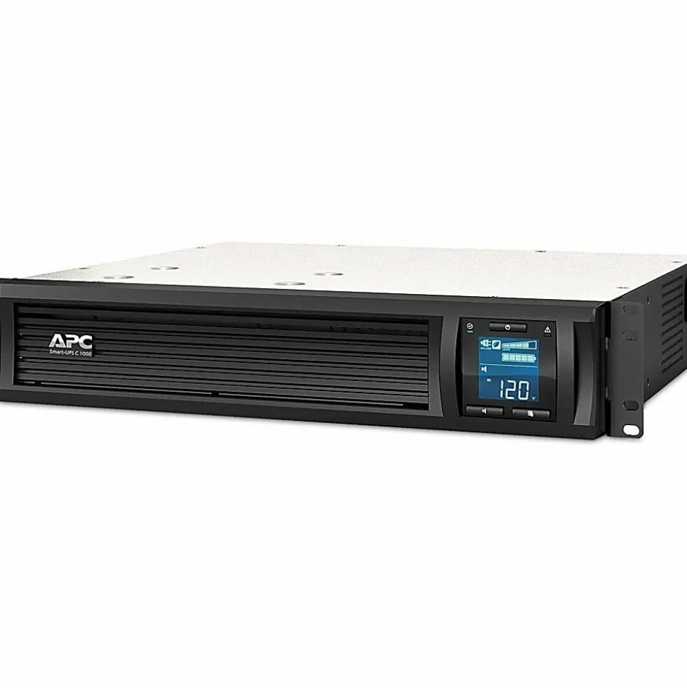 APC® Smart-UPS C 6-Outlet Rackmount With SmartConnect, 1,000VA/600 Watts, SMC1000-2UC
