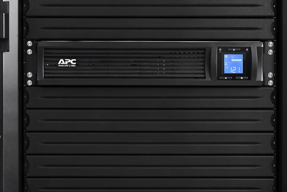 APC® Smart-UPS C 6-Outlet Rackmount With SmartConnect, 1,000VA/600 Watts, SMC1000-2UC