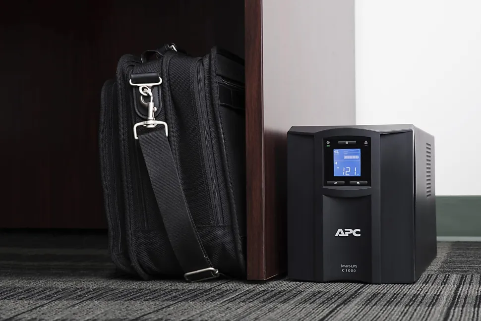 APC® Smart-UPS C 8-Outlet Tower With SmartConnect, 1,000VA/600 Watts, SMC1000C
