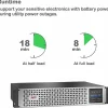 APC Smart-UPS, Line Interactive, 1000VA, Lithium-ion, Rack/Tower, 2U, 120V, 6x NEMA 5-15R outlets, SmartConnect Port+SmartSlot, Short Depth, AVR, LCD