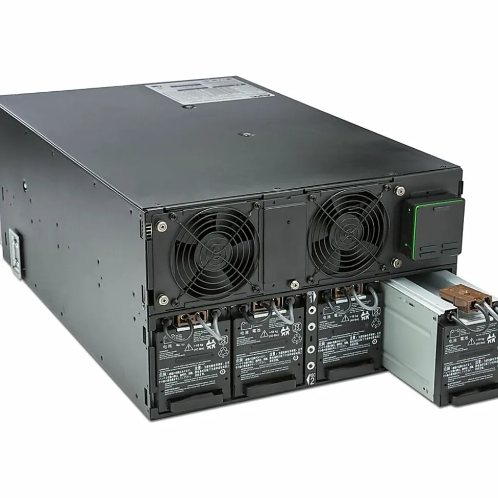 APC Smart-UPS On-Line, 10kVA/10kW, Rackmount 6U, 208V, 4x L6-20R+2x L6-30R NEMA outlets, Network Card+SmartSlot, Extended runtime, W/ rail kit