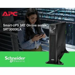 APC Smart-UPS On-Line, 3kVA, Tower, 120V, 8x 5-20R+1x L5-30R NEMA outlets, SmartSlot, Extended runtime, W/O rail kit - SRT3000XLA