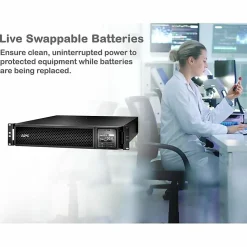 APC Smart-UPS On-Line, 3kVA, Tower, 120V, 8x 5-20R+1x L5-30R NEMA outlets, SmartSlot, Extended runtime, W/O rail kit - SRT3000XLA
