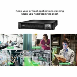 APC Smart-UPS On-Line, 2200VA, Tower, 120V, 6x 5-20R+1x L5-20R NEMA outlets, SmartSlot, Extended runtime, W/O rail kit - SRT2200XLA