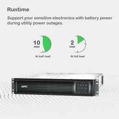APC® Smart-UPS 8-Outlet Rackmount With SmartConnect, 3,000VA/2,700 Watts, SMT3000RM2UC