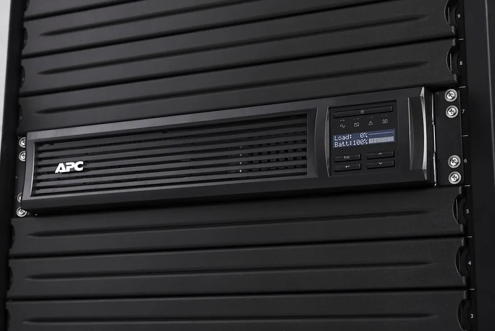 APC® Smart-UPS 6-Outlet Rack-Mount Uninterruptible Power Supply, 1,000VA/700 Watts, SMT1000RM2UC