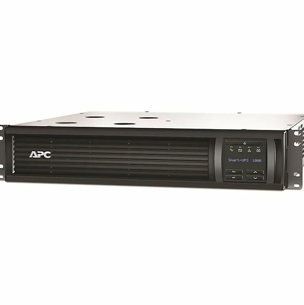 APC® Smart-UPS 6-Outlet Rack-Mount Uninterruptible Power Supply, 1,000VA/700 Watts, SMT1000RM2UC