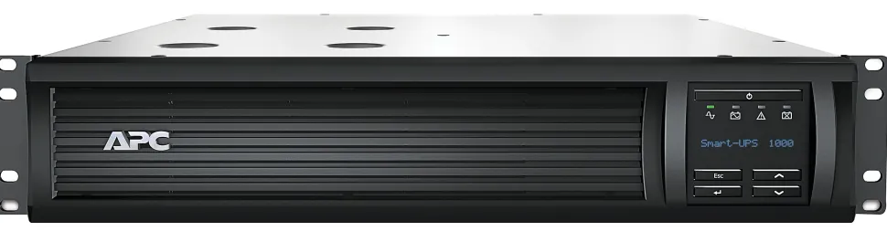 APC® Smart-UPS 6-Outlet Rack-Mount Uninterruptible Power Supply, 1,000VA/700 Watts, SMT1000RM2UC