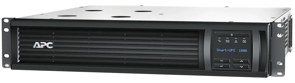 APC® Smart-UPS 6-Outlet Rack-Mount Uninterruptible Power Supply, 1,000VA/700 Watts, SMT1000RM2UC