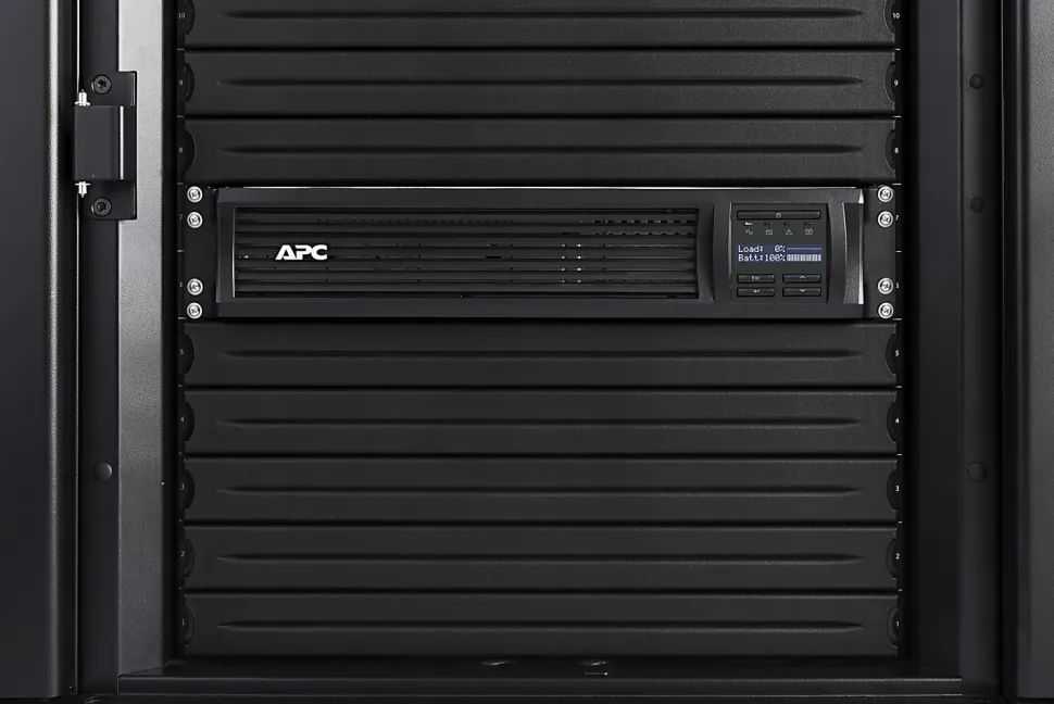 APC® Smart-UPS 6-Outlet Rack-Mount Uninterruptible Power Supply, 1,000VA/700 Watts, SMT1000RM2UC