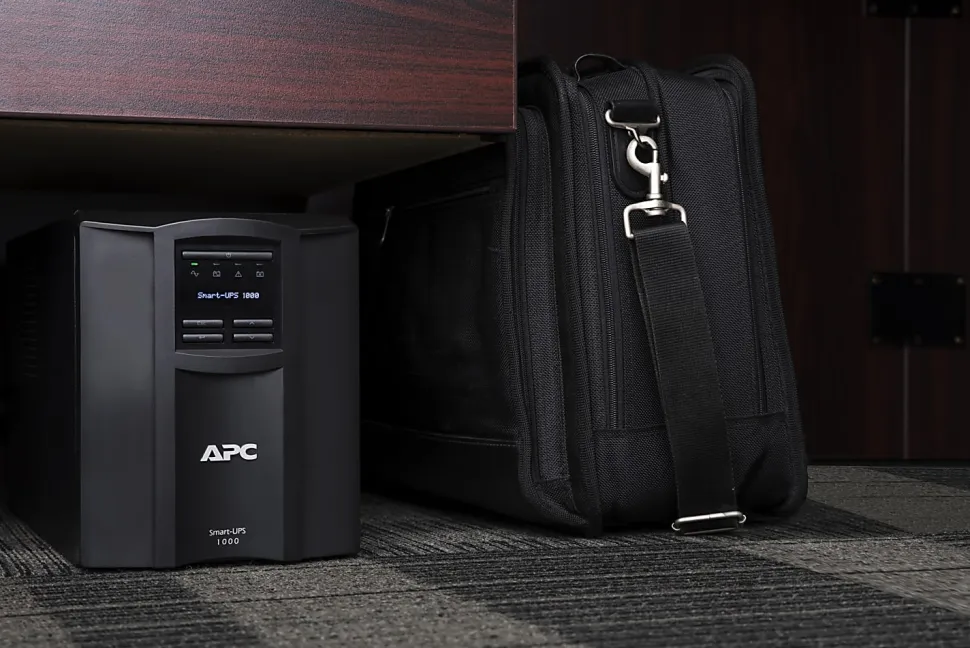 APC® Smart-UPS 8-Outlet Standalone Tower Uninterruptible Power Supply, 1,000VA/700 Watts, SMT1000C