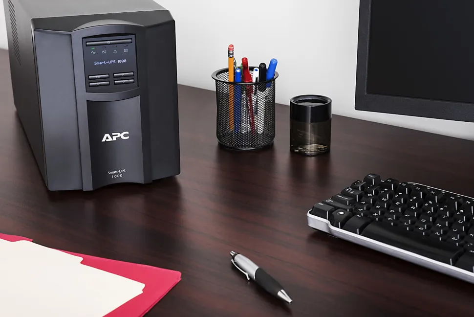 APC® Smart-UPS 8-Outlet Standalone Tower Uninterruptible Power Supply, 1,000VA/700 Watts, SMT1000C