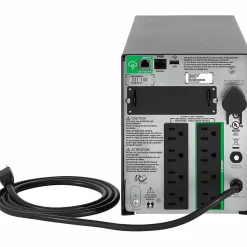 APC® Smart-UPS 8-Outlet Stand-Alone Tower Uninterruptible Power Supply, 1,440VA/1,000 Watts, SMT1500C