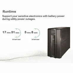 APC® Smart-UPS 10-Outlet Tower With SmartConnect, 3,000VA/2,700 Watts, SMT3000C