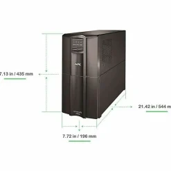 APC® Smart-UPS 10-Outlet Tower With SmartConnect, 3,000VA/2,700 Watts, SMT3000C