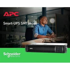 APC® Smart-UPS With SmartConnect 6-Outlet Uninterruptible Power Supply, 750VA/500 Watts, SMT750RM2UC