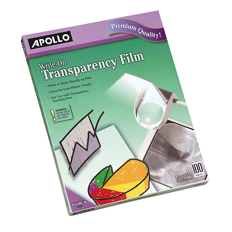 Apollo Write-On Film, Pack Of 100