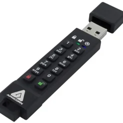Apricorn 128GB Aegis Secure Key 3z USB 3.1 Flash Drive - 128 GB - USB 3.1 - 77 MB/s Read Speed - 72 MB/s Write Speed - ASK3Z128GB