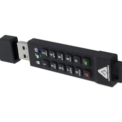 Apricorn 128GB Aegis Secure Key 3z USB 3.1 Flash Drive - 128 GB - USB 3.1 - 77 MB/s Read Speed - 72 MB/s Write Speed - ASK3Z128GB