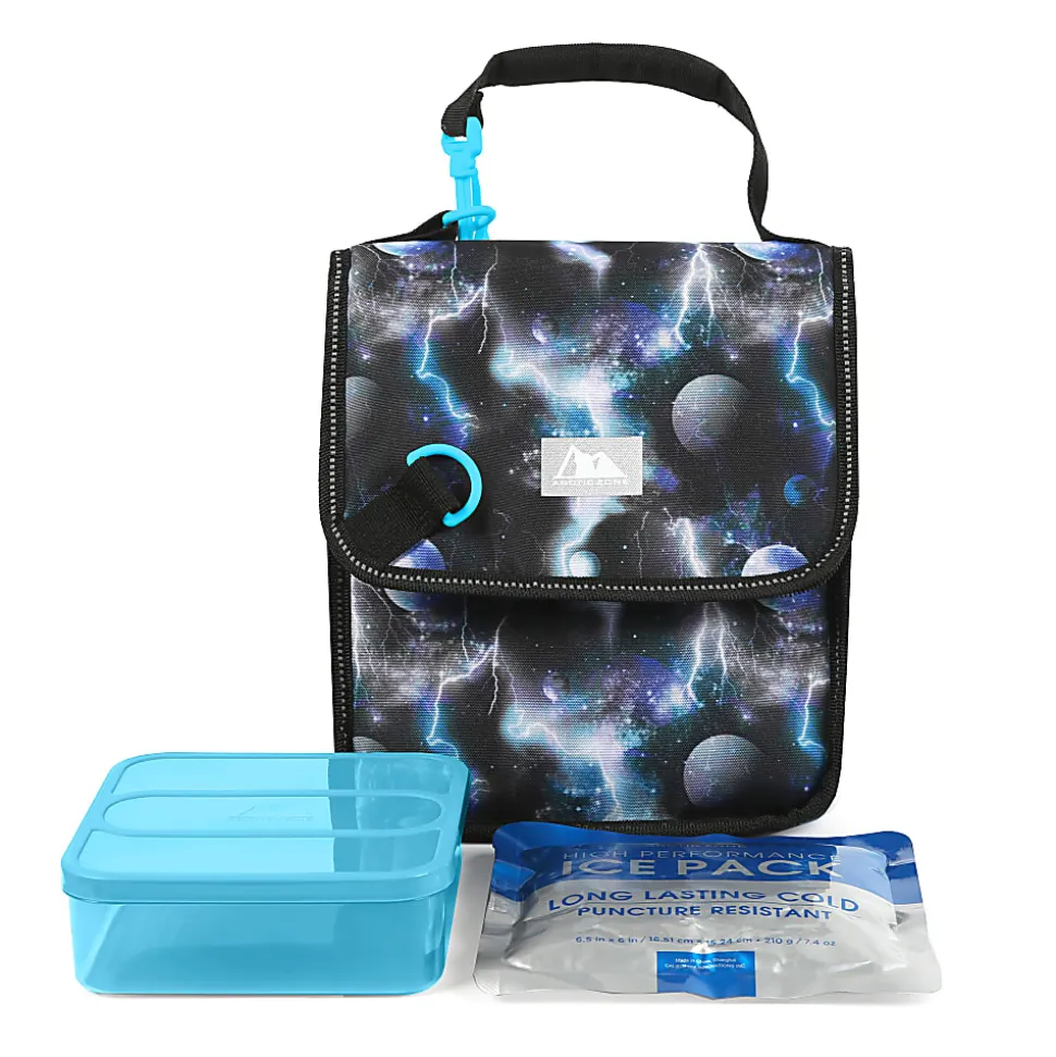 Arctic Zone HI-Top Power Pack Kids Lunch Bag, 10-3/4”H x 7”W x 5-5/8”D, Cosmic Storm