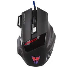 Argom Tech Combat Gaming Wired USB Mouse, Full Size, Black, A00439