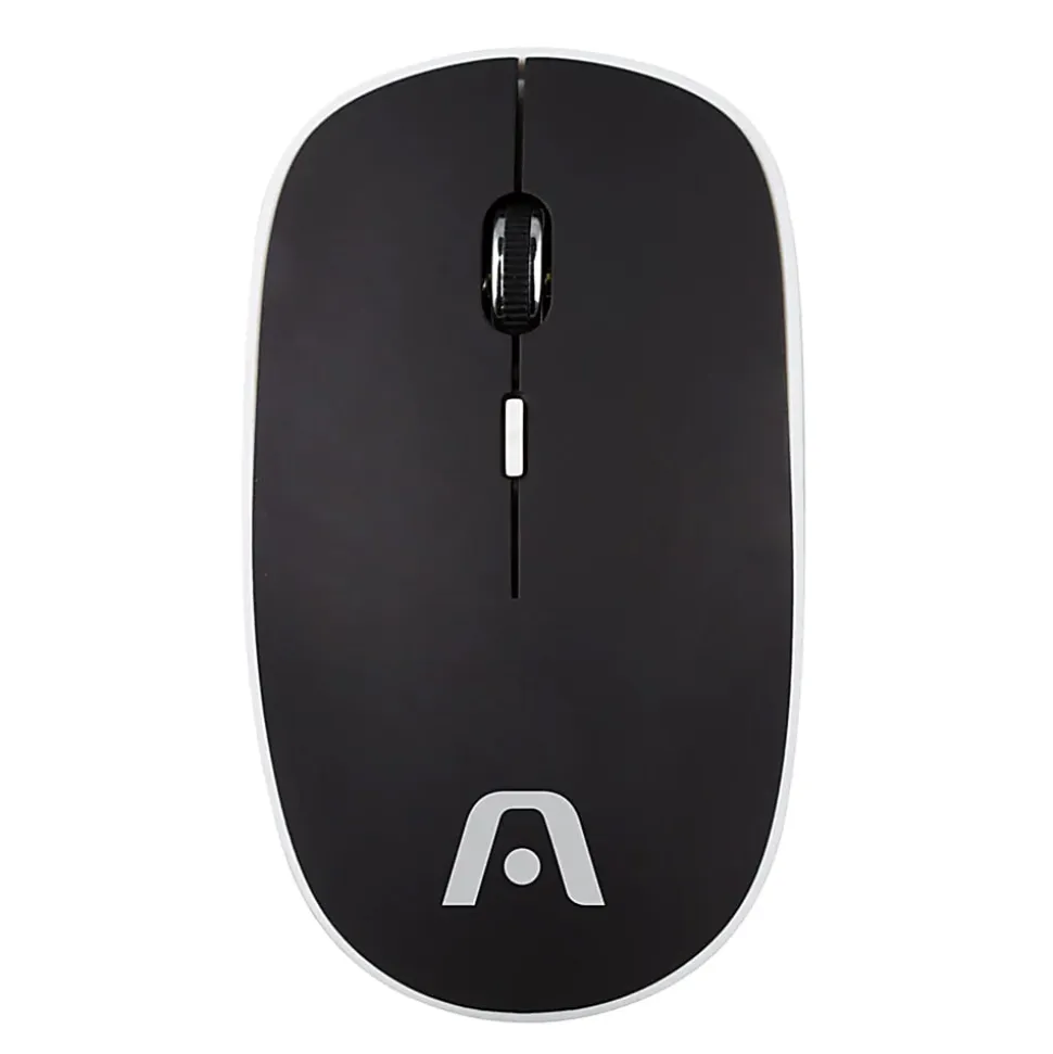 Argom Tech 2.4GHz Wireless Optical Mouse, Full Size, Black