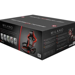 Arozzi Milano Enhanced Gaming Racing-Style Chair, Black
