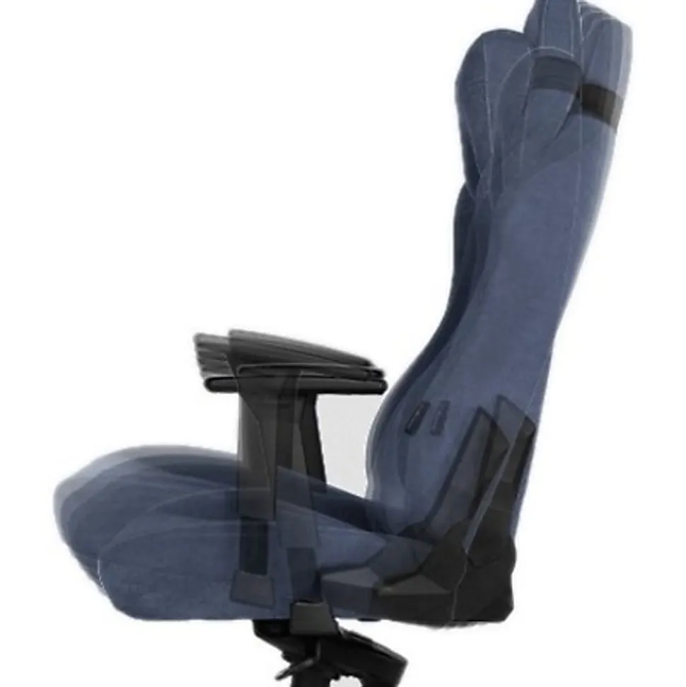 Arozzi Vernazza Premium Ergonomic Fabric High-Back Gaming Chair, Blue/Black