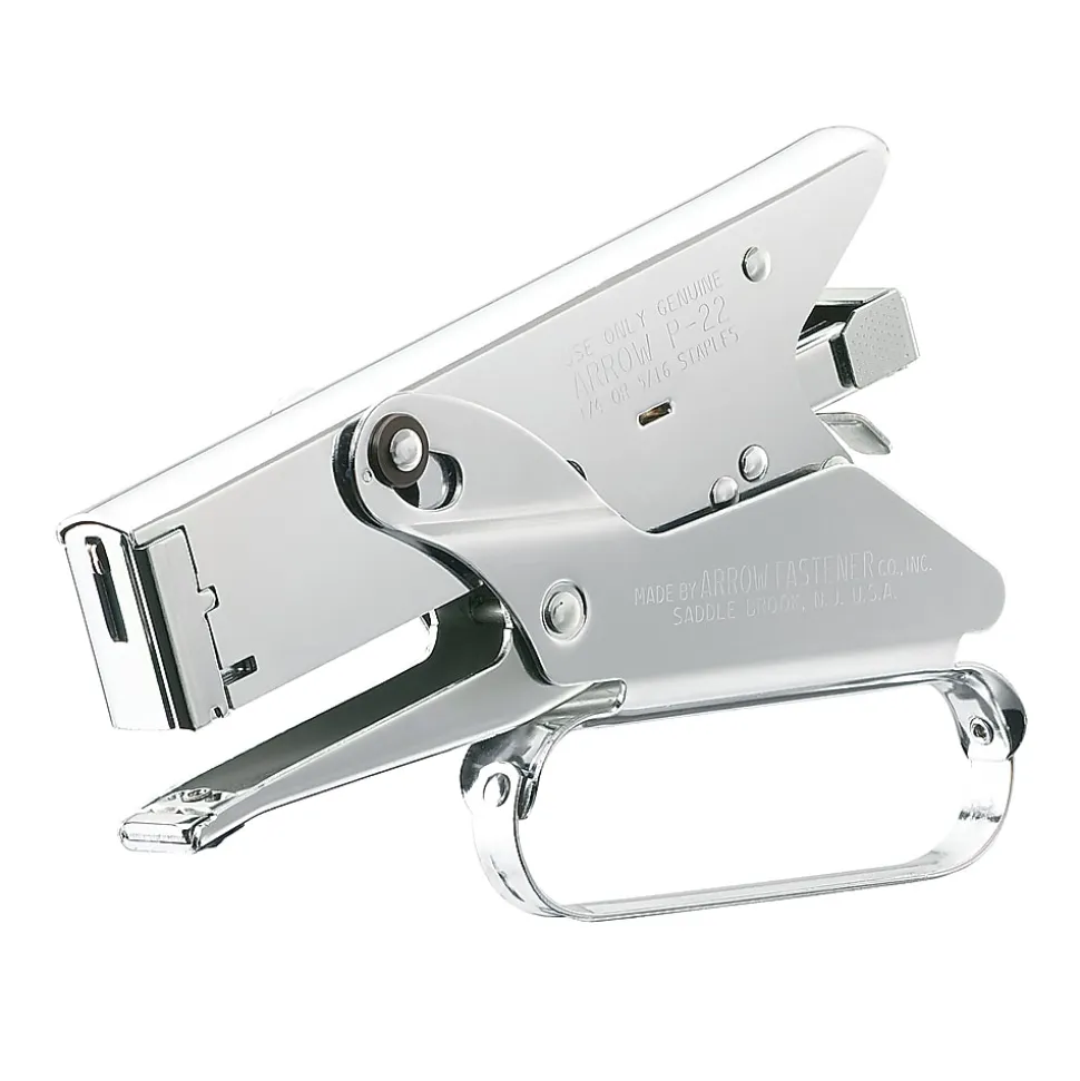 Arrow P22 Plier Stapler, 7", Chrome