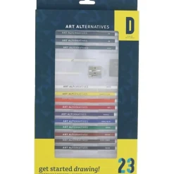 Art Alternatives Get Started Art Set, Drawing, Set Of 23 Pieces