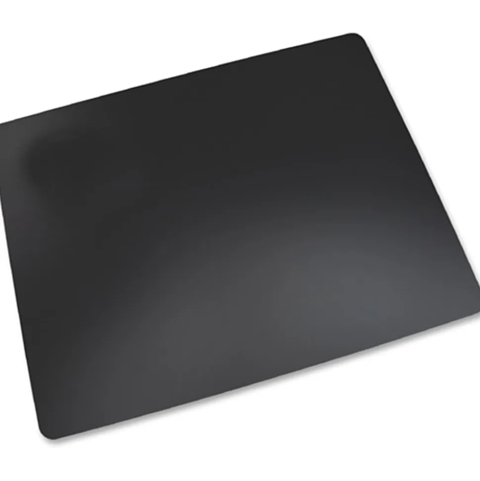 Artistic™ Eco-Black™ Desk Pad With Antimicrobial Protection, 19" H x 24" W, Black